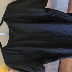 Solid Black Zip Up Swimsuit